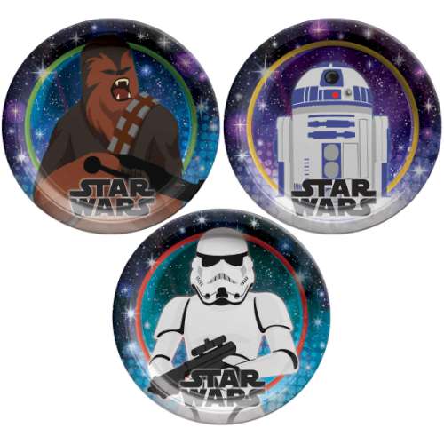 Star Wars Galaxy Lunch Plates - Click Image to Close
